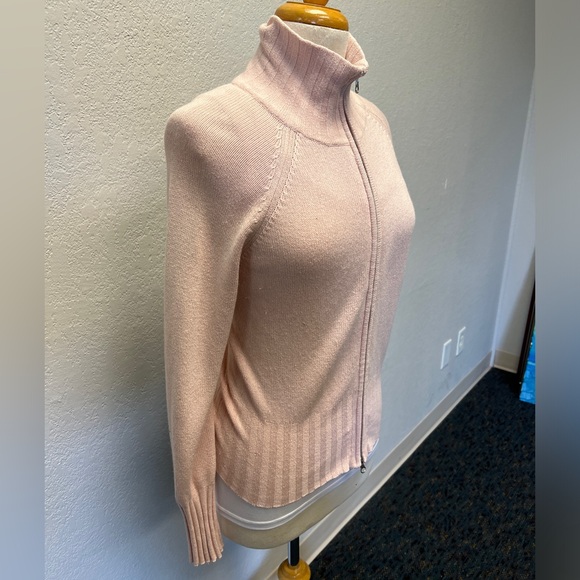 Boston proper cardigan pink sweater with zipper size S - Picture 4 of 8